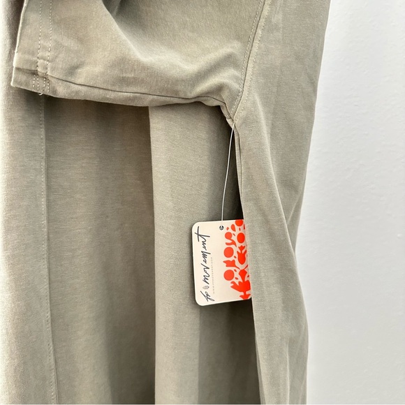 NWT Free People Hot Shot Tee Romper Light Olive Green Size Small $60 MSRP - Picture 4 of 6